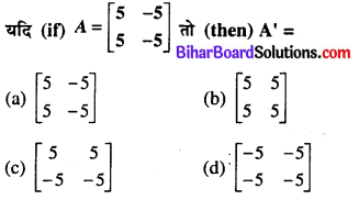 Bihar Board 12th Maths Model Question Paper 1 in Hindi Medium MCQ Q10
