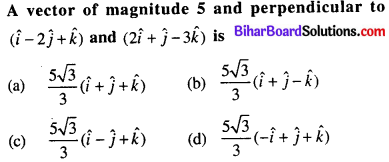 Bihar Board 12th Maths Objective Answers Chapter 10 Vector Algebra Q44
