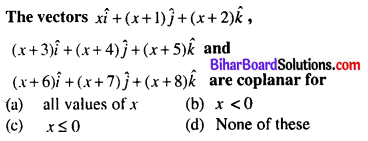 Bihar Board 12th Maths Objective Answers Chapter 10 Vector Algebra Q63