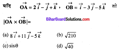Bihar Board 12th Maths Objective Answers Chapter 10 सदिश बीजगणित Q23
