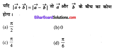 Bihar Board 12th Maths Objective Answers Chapter 10 सदिश बीजगणित Q25