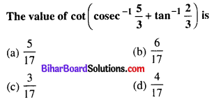 Bihar Board 12th Maths Objective Answers Chapter 2 Inverse Trigonometric Functions Q8