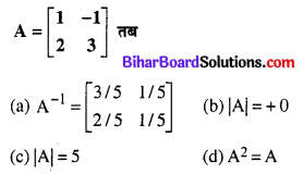 Bihar Board 12th Maths Objective Answers Chapter 3 आव्यूह Q16