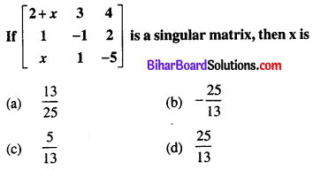 Bihar Board 12th Maths Objective Answers Chapter 4 Determinants Q35
