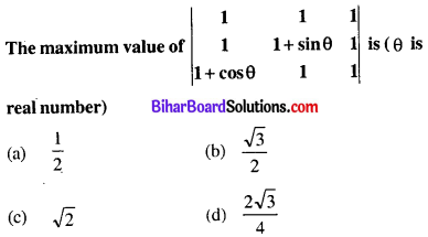 Bihar Board 12th Maths Objective Answers Chapter 4 Determinants Q54