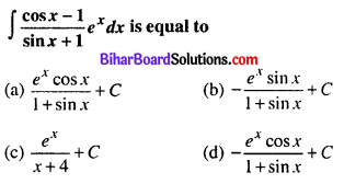 Bihar Board 12th Maths Objective Answers Chapter 7 Integrals Q18