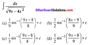 Bihar Board 12th Maths Objective Answers Chapter 7 समाकलन Q20