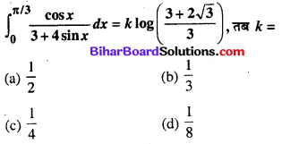 Bihar Board 12th Maths Objective Answers Chapter 7 समाकलन Q62