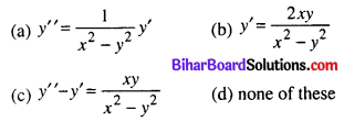 Bihar Board 12th Maths Objective Answers Chapter 9 Differential Equations Q15
