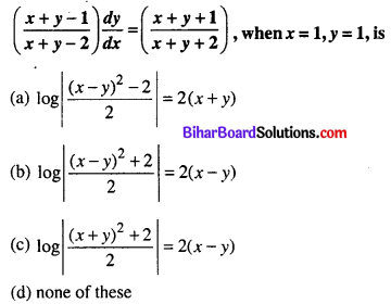 Bihar Board 12th Maths Objective Answers Chapter 9 Differential Equations Q24