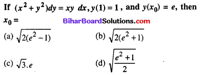 Bihar Board 12th Maths Objective Answers Chapter 9 Differential Equations Q43