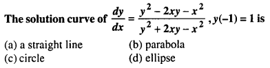 Bihar Board 12th Maths Objective Answers Chapter 9 Differential Equations Q50