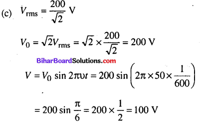 Bihar Board 12th Physics Objective Answers Chapter 7 Alternating Current - 8