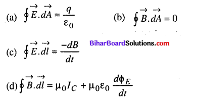 Bihar Board 12th Physics Objective Answers Chapter 8 Electromagnetic Waves - 1