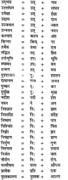Bihar Board Class 11th Hindi व्याकरण संधि 2