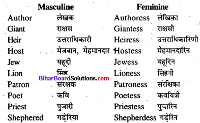 Bihar Board Class 8 English Grammar Gender and Person 2