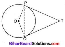 Bihar Board Class 10 Maths Solutions Chapter 10 वृत्त Additional Questions SAQ 9