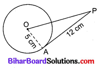 Bihar Board Class 10 Maths Solutions Chapter 10 वृत्त Additional Questions VSAQ 1