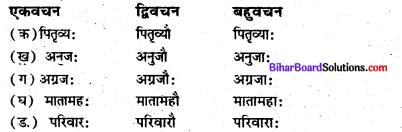 Bihar Board Class 6 Sanskrit Solutions Chapter 5 मम परिवार 1