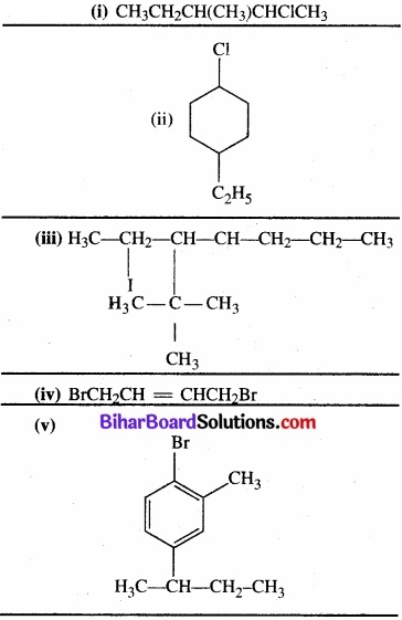 BIhar Board Class 12 Chemistry Chapter 10 हैलोऐल्केन तथा हैलोऐरीन img 1 