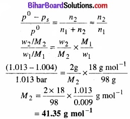 BIhar Board Class 12 Chemistry Chapter 2 विलयन 